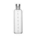 500ml Transparent Plastic Water Bottle Time Marker Creative Large Capacity Leakproof Milk Cup Drinkware Kid School Gym Sport