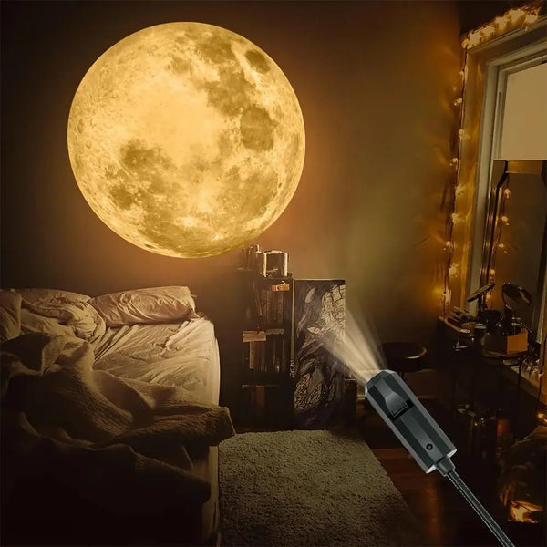 Moonlit Galaxy Projector Lamp
